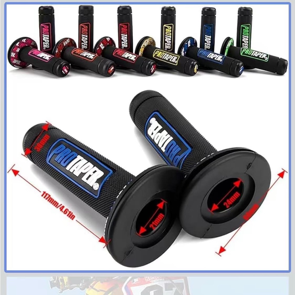 '7/8'' Motorcross Handle Grips Dirt Bike 22mm 24mm